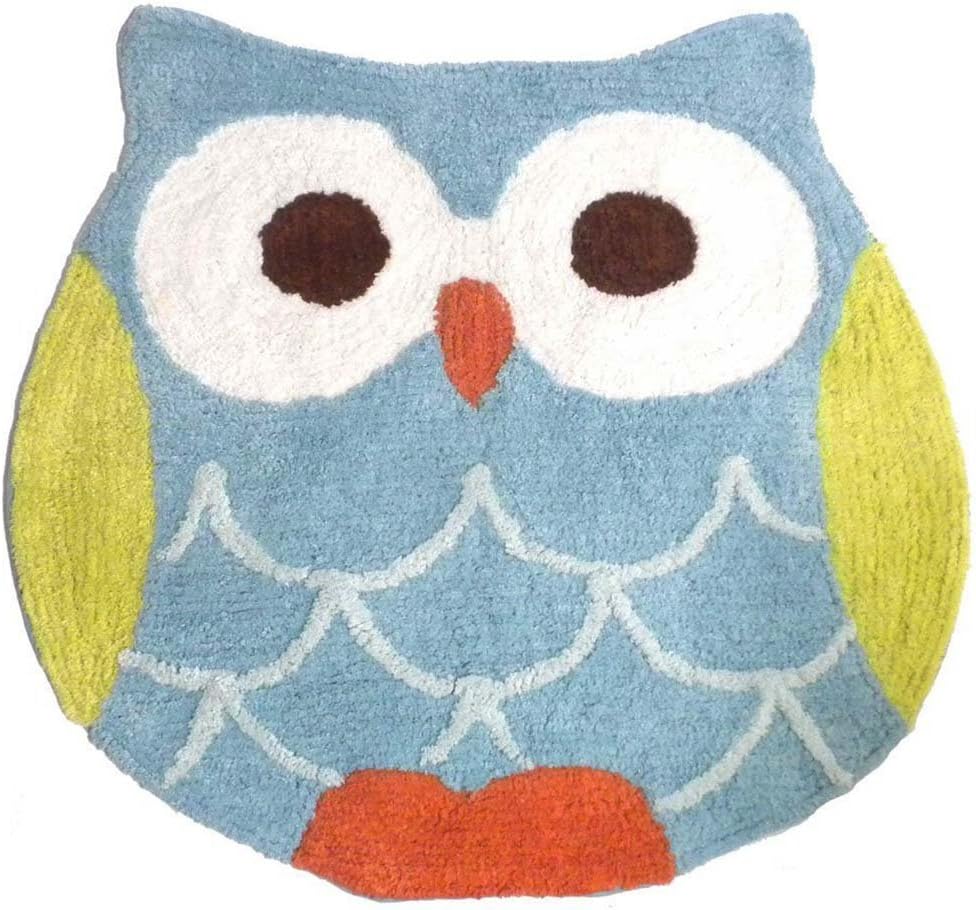 Hooty Owl Bath Rug by Saturday Knight