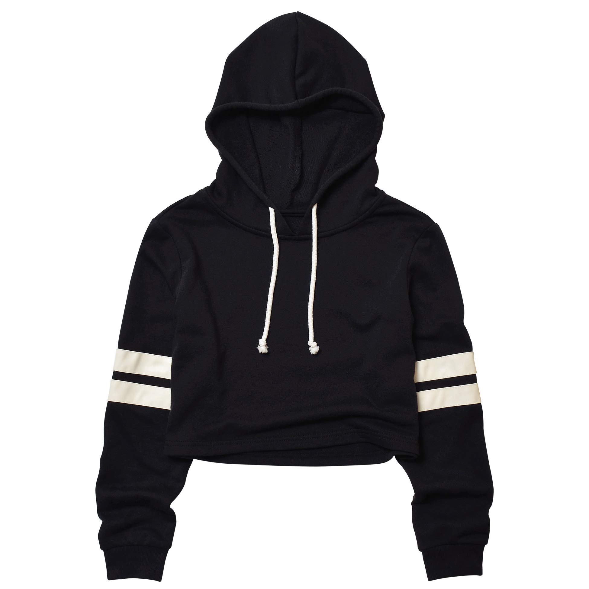 drawstring cropped hoodie