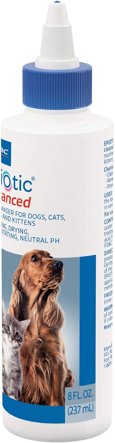 Virbac Epi-Otic Advanced Pet Ear Cleaner (8 Oz), Package May Vary : Pet Supplies