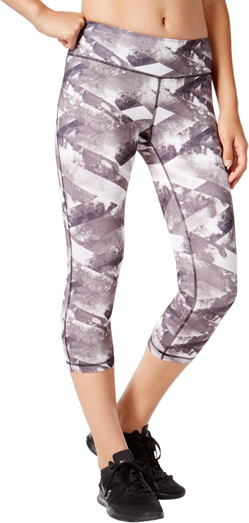 Ideology Women's Printed Athletic Capri Leggings