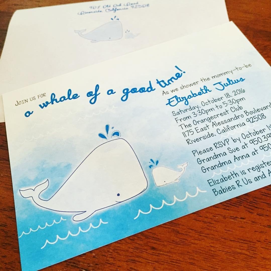 Whale of a Party Invitations