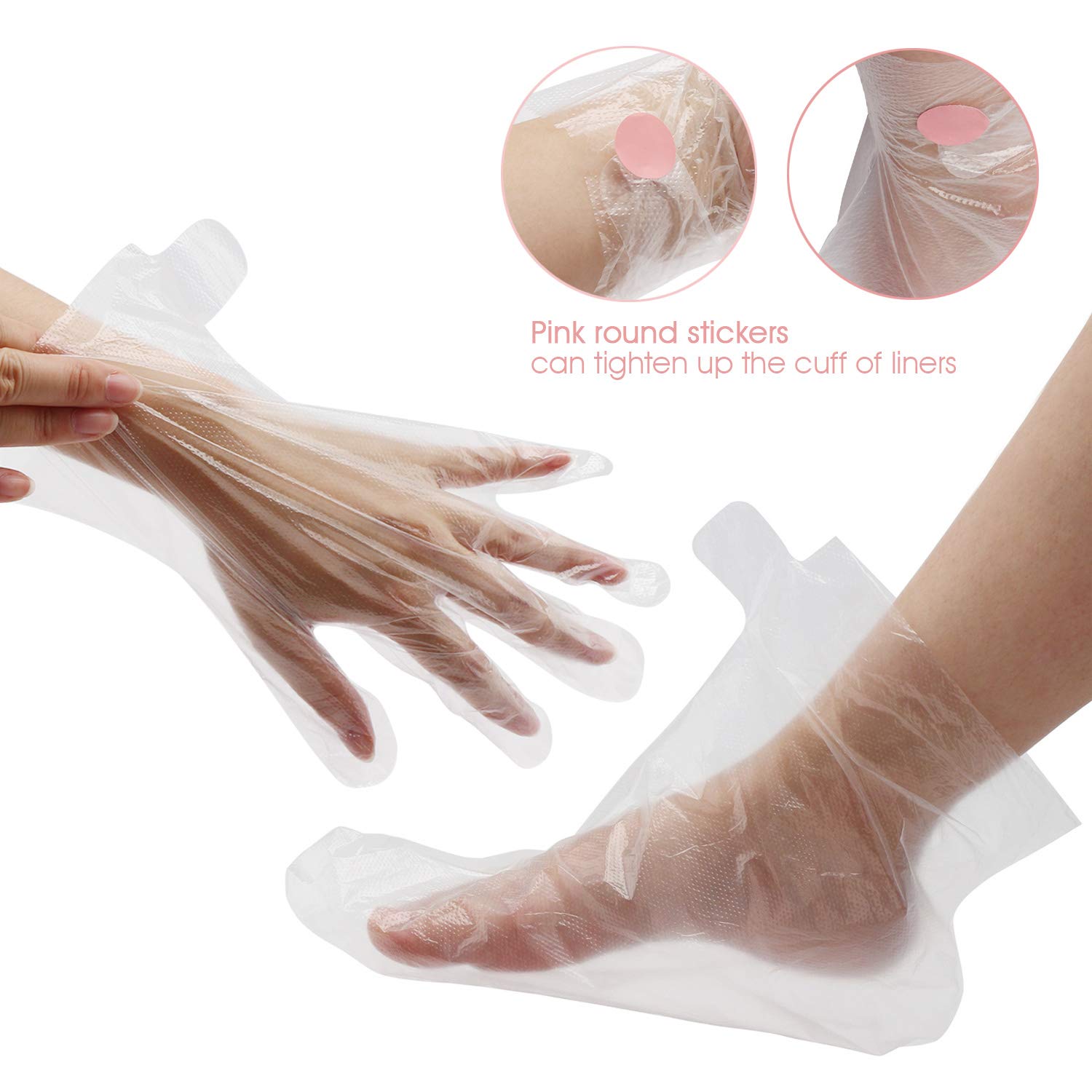 200pcs Paraffin Wax Bath Liners, Segbeauty Paraffin Bags for Hand & Foot, Plastic Paraffin Socks and Gloves for Therabath Hot Wax Therapy Bags Covers for Paraffin Wax Machine: Health & Personal Care