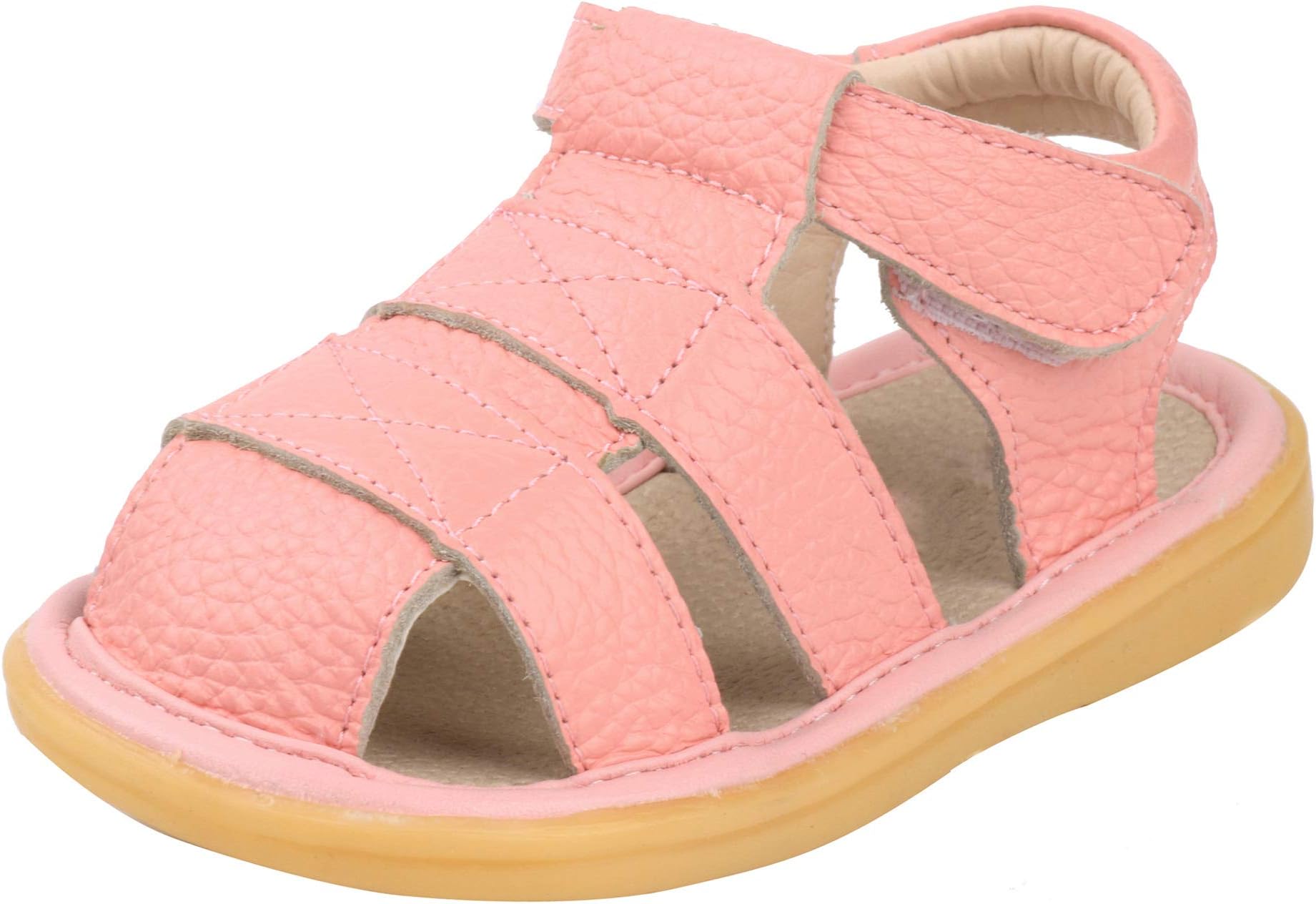 Toddler Boy Girl Summer Outdoor Closed-Toe Leather Sandals