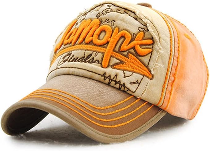 Amazon キャップ メンズ 刺繍 ダメージ 全5色 野球帽 ベースボールキャップ かっこいい おしゃれ アメリカ カジュアル イエロー キャップ 通販