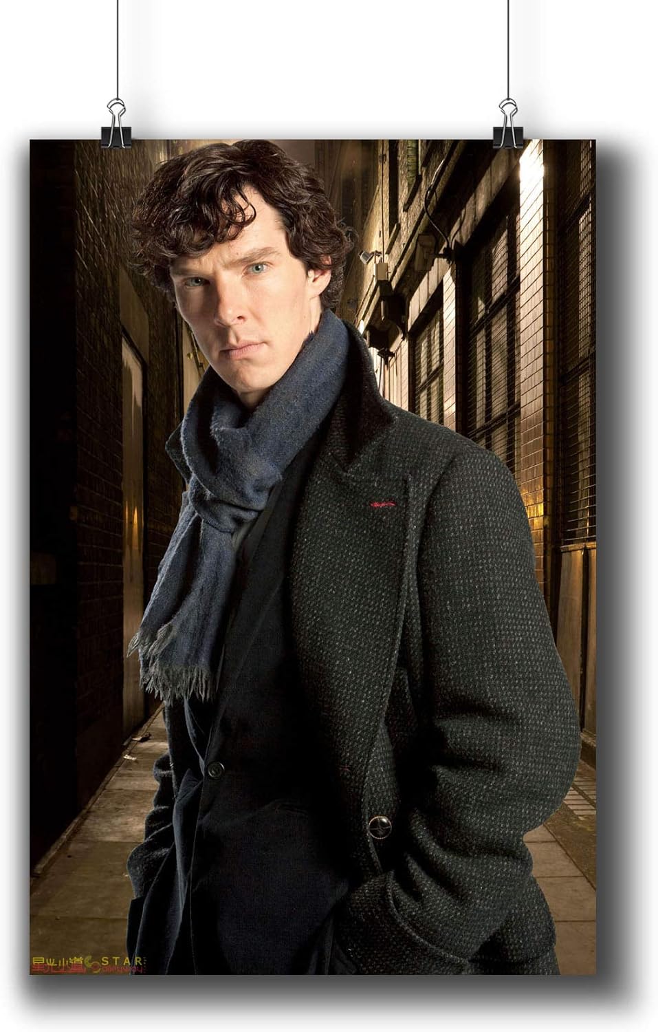 Sherlock TV Series Poster Small Prints 010-004 Sherlock Holmes Benedict Cumberbatch,Wall Art Decor for Dorm Bedroom Living Room (A3|11x17inch|29x42cm)