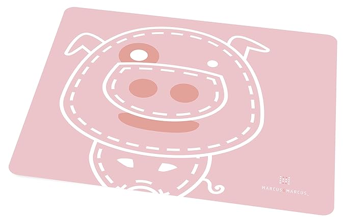 Marcus & Marcus Tablemat, Pokey The Piglet, Pink