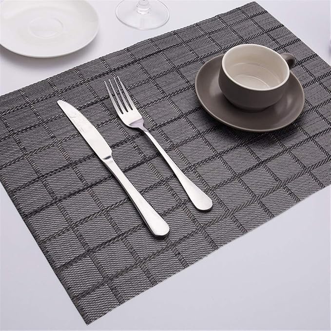 6pcs Placemats Non Slip Heat Resistant Table Place Mats For Dining