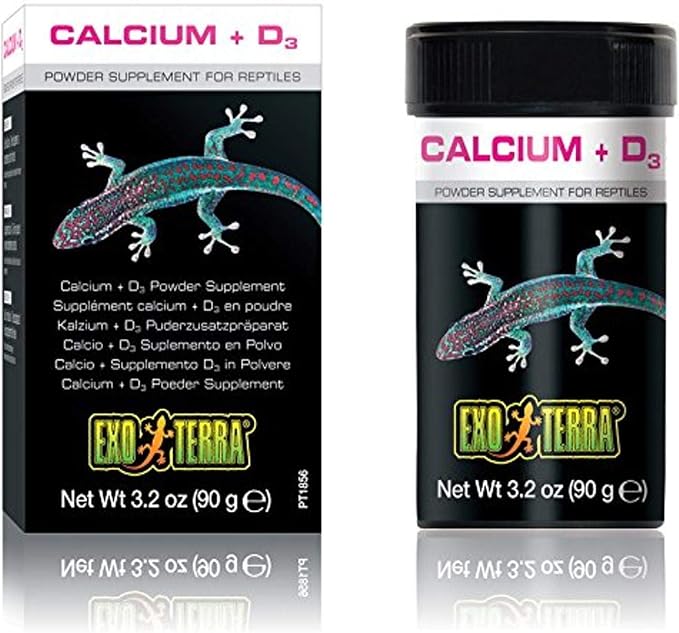 Exo Terra Calcio en Polvo y Vitamina D3-90 gr 