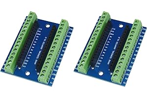 NOYITO Terminal Adapter IO Shield for Nano V3.0 AVR ATMEGA328P-AU Module Board - Pack of 2