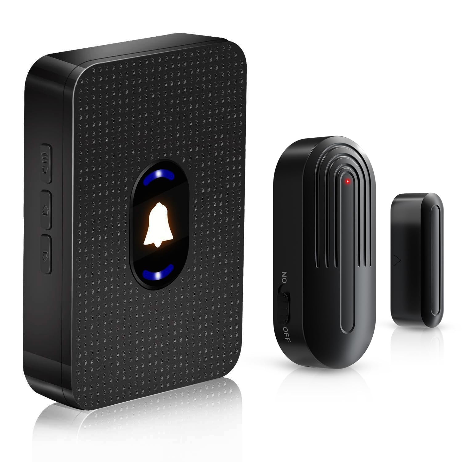 DAYTECH Wireless Door Alarm Sensor, Door Open Alarm Chime, Entry Alert For Home Store Office Security, 300ft/100m Operating Range, 55 Ringtones 5 Volume, 1 Receiver & 1 Sensor