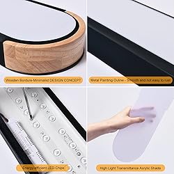 EDISLIVE Dimmable LED Ceiling Light with Remote