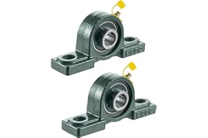 Eowpower 2 Pieces UCP202-10 Pillow Block Bearing 5/8 inch Inside Diameter Set Screw Lock