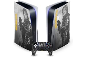 Head Case Designs Officially Licensed AMC The Walking Dead Daryl Double Exposure Daryl Dixon Graphics Vinyl Faceplate Sticker Gaming Skin Decal Cover Compatible With PS5 Disc Console & DualSense