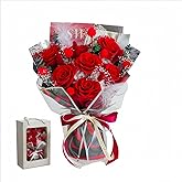 Preserved Flowers Bouquet, Flowers for Delivery Prime,100% Real Roses That Last Up to 3 Years, Gift for Her: Birthday Christmas Valentine's Day Mother's Day,Christmas, Room Decorations