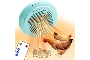 WISMOIER Chicken Coop House Heater 100-300W, 5.9ft Anti Bite Cord, Overheat Protection, Electric Warmer for Hound Kennel Cat Cage Chicken Coop Rabbit Hutch, UL Test Passed