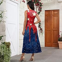 CHRATLHI Womens Fourth of July Dress Summer Sexy