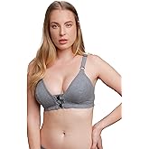 Cottonique Women's Front Closure Support Bra Regular