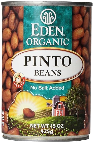 EDEN FOODS ORGANIC PINTO BEANS, 15 OZ