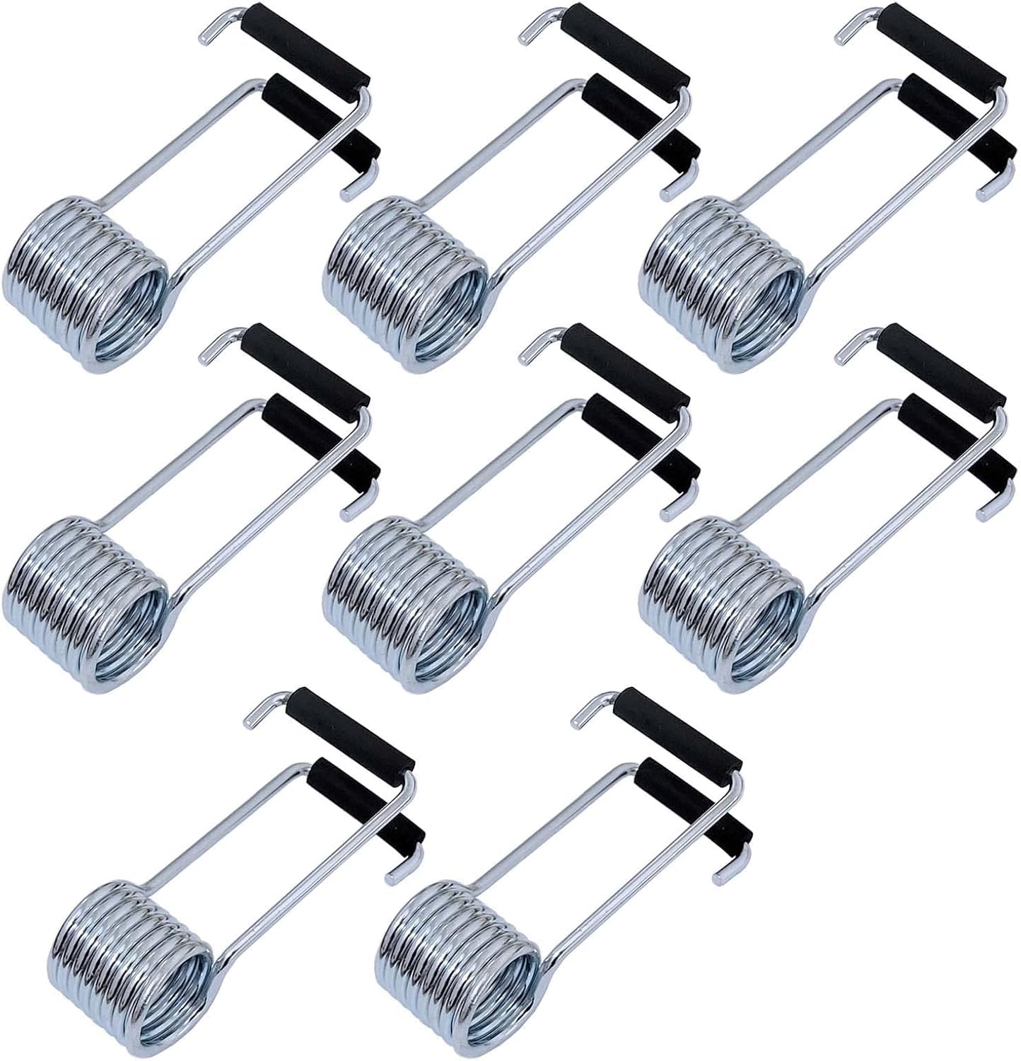 8 Pcs Universal Spring Door Closer, Butterfly Spring with Rubber Bumpers
