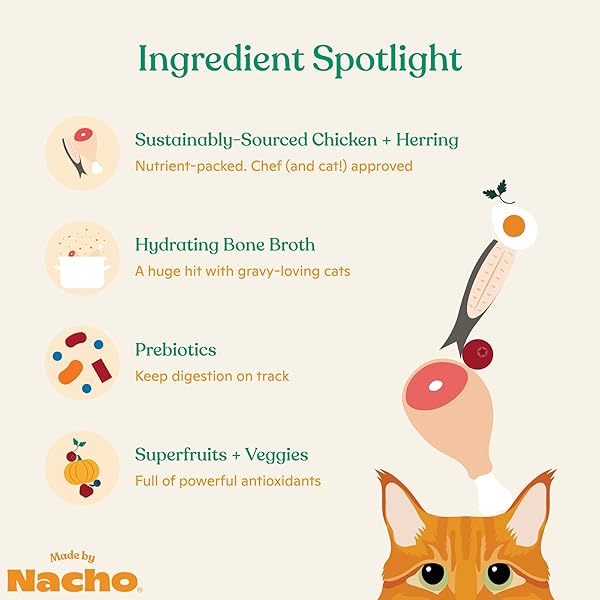 MADE BY NACHO PREMIUM MINCED WET CANNED CAT FOOD WITH HYDRATING BONE BROTH 3.0OZ (VARIETY PACK (12 COUNT) – CHICKEN AND HERRING, SALMON AND SOLE)
