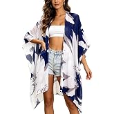Breezy Lane Kimonos for Women Swimsuit Coverup Beach Cardigans | Summer Bathing Suit Cover Ups, Swimwear, Boho Tops, Vacation Outfits, Resort Wear
