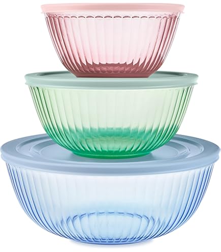 Mixing Bowls Pyrex 8-Piece Glass Mixing Bowl Set With Assorted