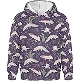 JHKKU Hoodies for Boys Girls, Kids Sweatshirts Pullover Hooded with Pocket for 4-10Y