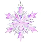 2025 Annual Edition Snowflake Crystal Christmas Ornament, Large Ornaments Display Winter House Decor with Gift Box(Colourful A)
