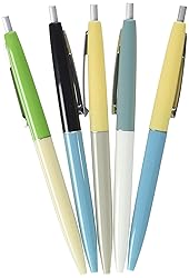 Kikkerland Retro Pens, Set of 5, Multi