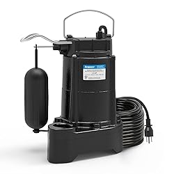 Acquaer 1/3 HP Submersible Sewage/Effluent