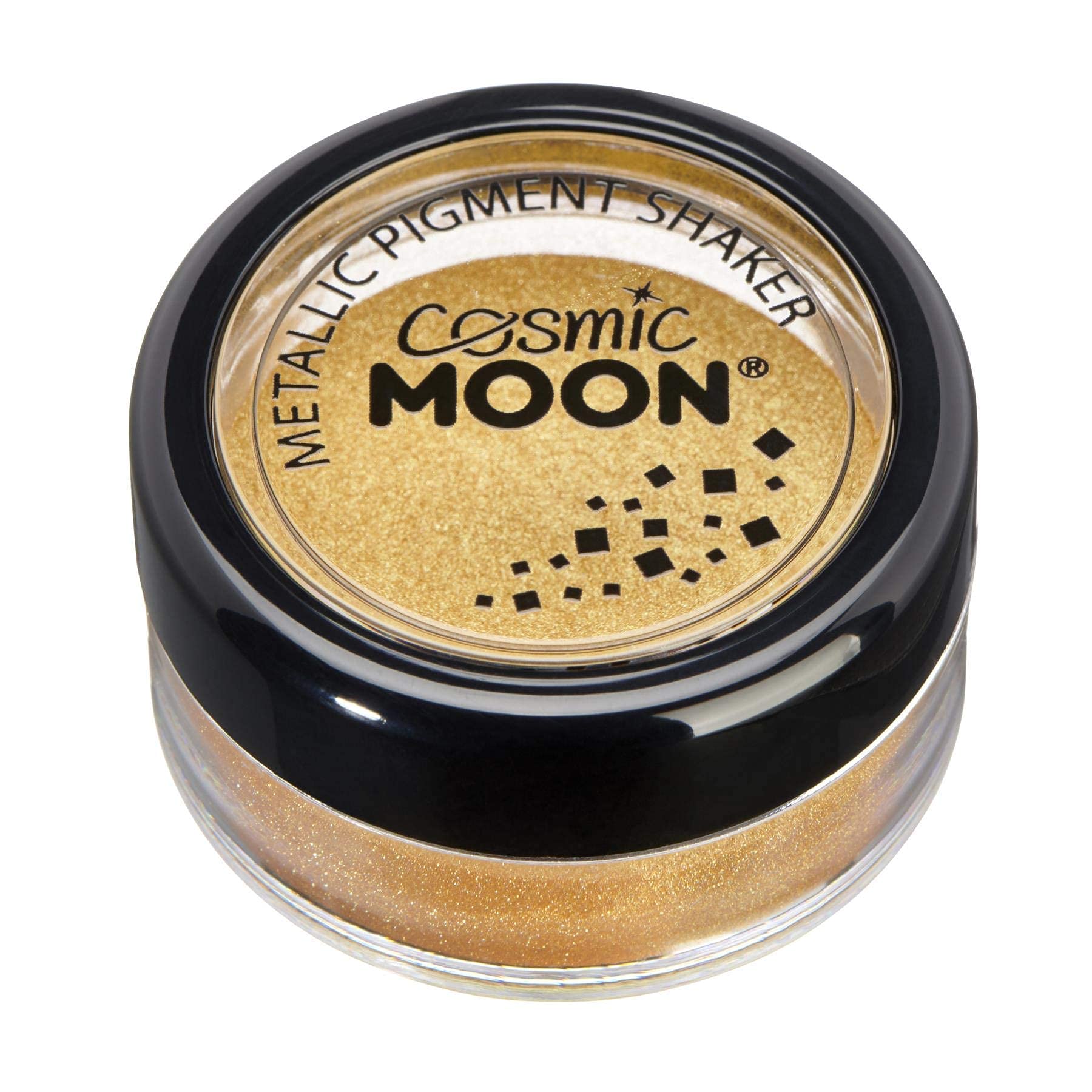 Cosmic Moon Matte Metallic Pigment Loose Face Powder | Gold Cosmetic Pearlescent Powder | Eye Shadow, Makeup for Face, Eyes & Body