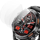 Suoman 3-Pack 1.39" Screen Protector for SUNKTA K52 Military Smartwatch, 2.5D 9H Hardness Tempered Glass Screen Protective Film
