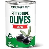 Amazon Grocery, Pitted Ripe Olives, Large, 6 Oz