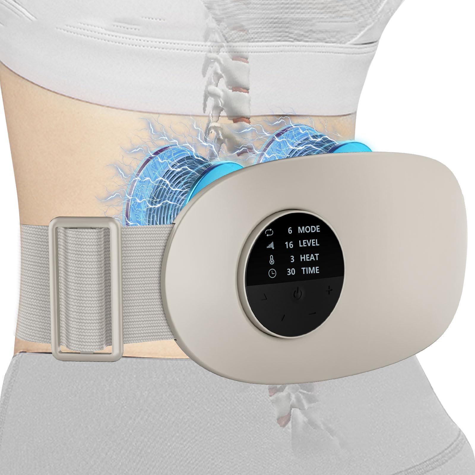 Photo 1 of Heating Pad for Back Pain,Automatic Lower Back Massager with Heat,Heated Back Massager for Back Pain Machine,Best Auto Shut Off Massaging Pads for Mom Dad Teacher Nurse Grandpa Birthday Gifts