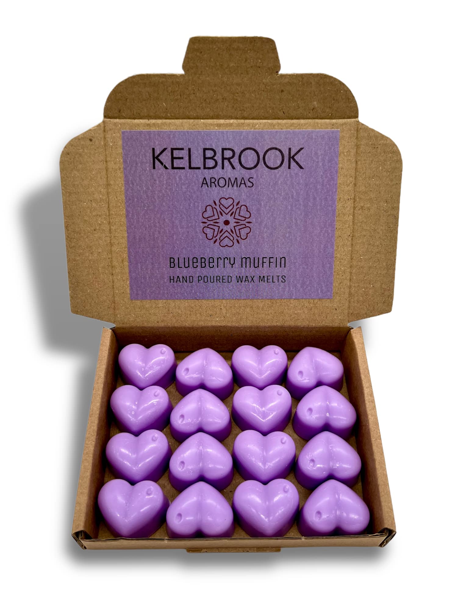Wax Melts - Blueberry Muffin | 16 Pack | Strong Scented | Made in the UK | Plastic Free | Vegan Blueberry Muffin