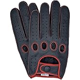 Riparo Men's Reverse Stitched Touchscreen Texting Leather Driving Gloves