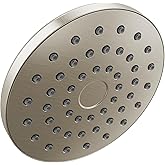 Delta PivotPro Brushed Nickel Rain Showerhead, Single Setting 7 Inch Round Shower Head, Showerheads, 1.75 GPM Flow Rate, SpotShield Brushed Nickel 75104SN