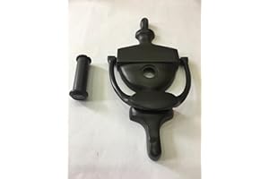 Delaney Hardware 400147 6" Solid Brass Door Knocker, Oil Rubbed Bronze