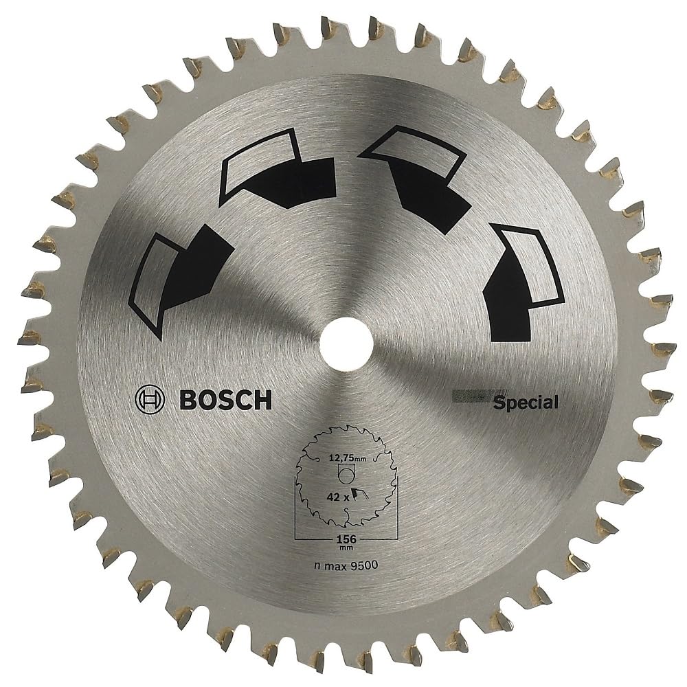 Bosch 1x Circular Saw Blade Special (for Wood, Non-Ferrous Metals, Plastic, Ø 156 x 2.2/1.6 x 12.75 mm, 42 Teeth, FT , Accessories for Circular Saws)