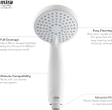 Mira Zest Universal 90mm 4-Spray Shower Head White view 7