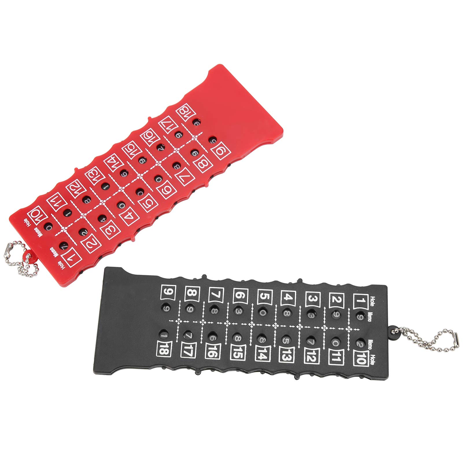 NIZUUONE Score Counter, Training Practice Competition Accessory Black Red for Golfers