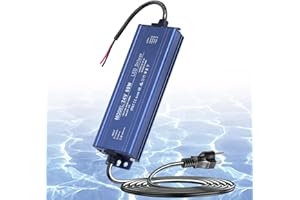 SUCIKORIO 24V 60W LED Power Supply Waterproof IP67, Ultra Slim LED Transformer 100-265V AC to 24V DC 2.5A Converter Quiet Low Volt LED Driver Constant Voltage Driver Adapter for Indoor and Outdoor