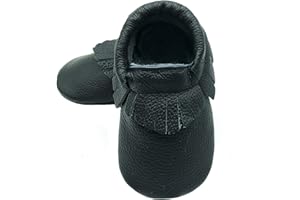 OWLOWLA Baby Moccasins Soft Sole Leather Baby Shoes Infant Toddler Pre-Walker Shoes Baby Boy Girl