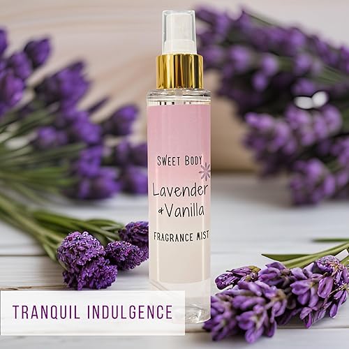 Sweet Body LAVENDER VANILLA Soft Fresh Women's Body Mist, Fine