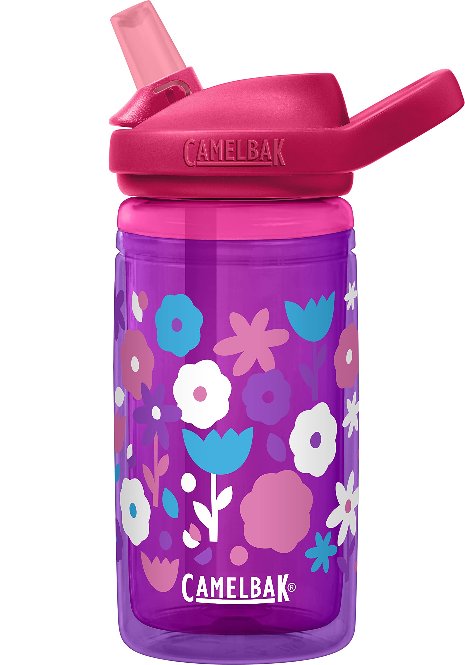 CAMELBAK Eddy+ Kids Insulated Bottles - Flower Power, 0.4 Litre/14 oz