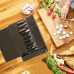 Chef’s Knife Roll Bag,Waxed Canvas Knife Cultery