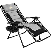 Colegence Oversized Zero Gravity Chair, 400-lb Capacity Recliner | 29" Wide Heavy Duty Foldable Anti-Gravity Reclining Lounge Chair with Cup Holder, Pillow for Patio, Lawn, Beach &amp; Outdoor Use