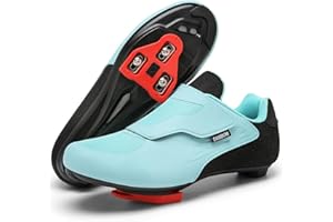 DARIBOM Unisex Cycling Shoes Compatible with Peloton Indoor Road Bike Riding Shoes for Men and Women Pre-Installed with Delta Cleats Clip Outdoor Pedal