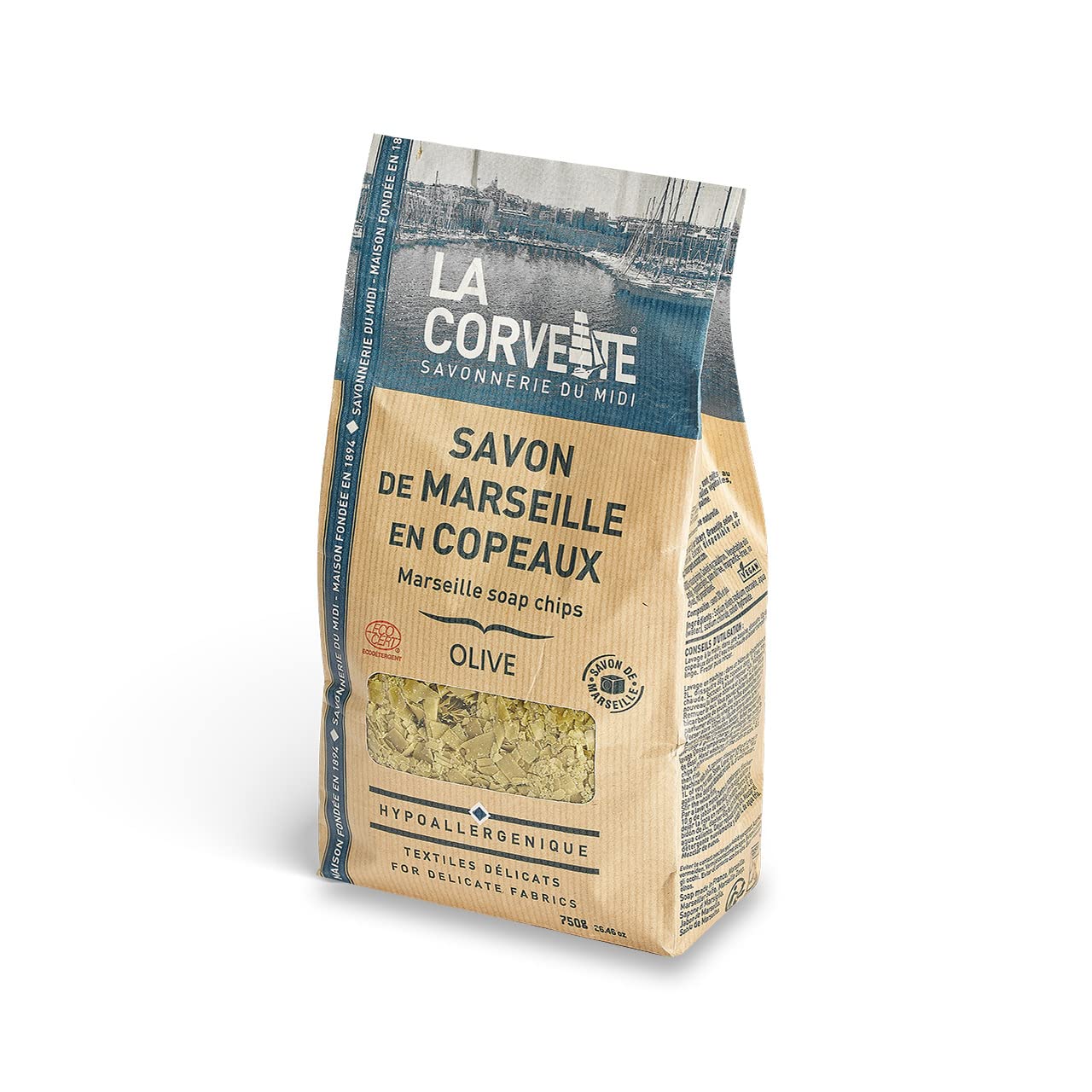 La Corvette Olive Marseille Soap Chips 750 g