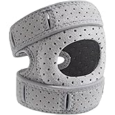 Knee Brace for Women & Men - Adjustable Support with Side Stabilizers & Patella Gel Pad - Relief for Meniscus Tear, Arthritis, Injury Recovery - Runnings, Workout(Gray)